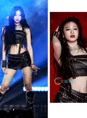 Ahyeon郑雅娴babymonster女团同款重工打歌服kpop爵士舞台演出服