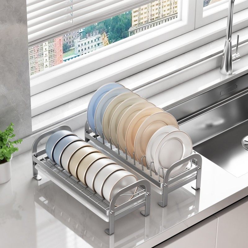 心愿厨房沥水碗盘架304不锈钢