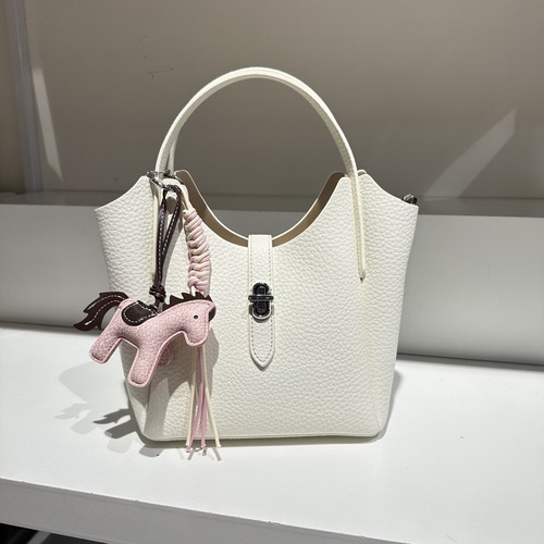 新款时尚荔枝纹分层手提菜篮子包小众潮时尚休闲斜挎女包简约百搭