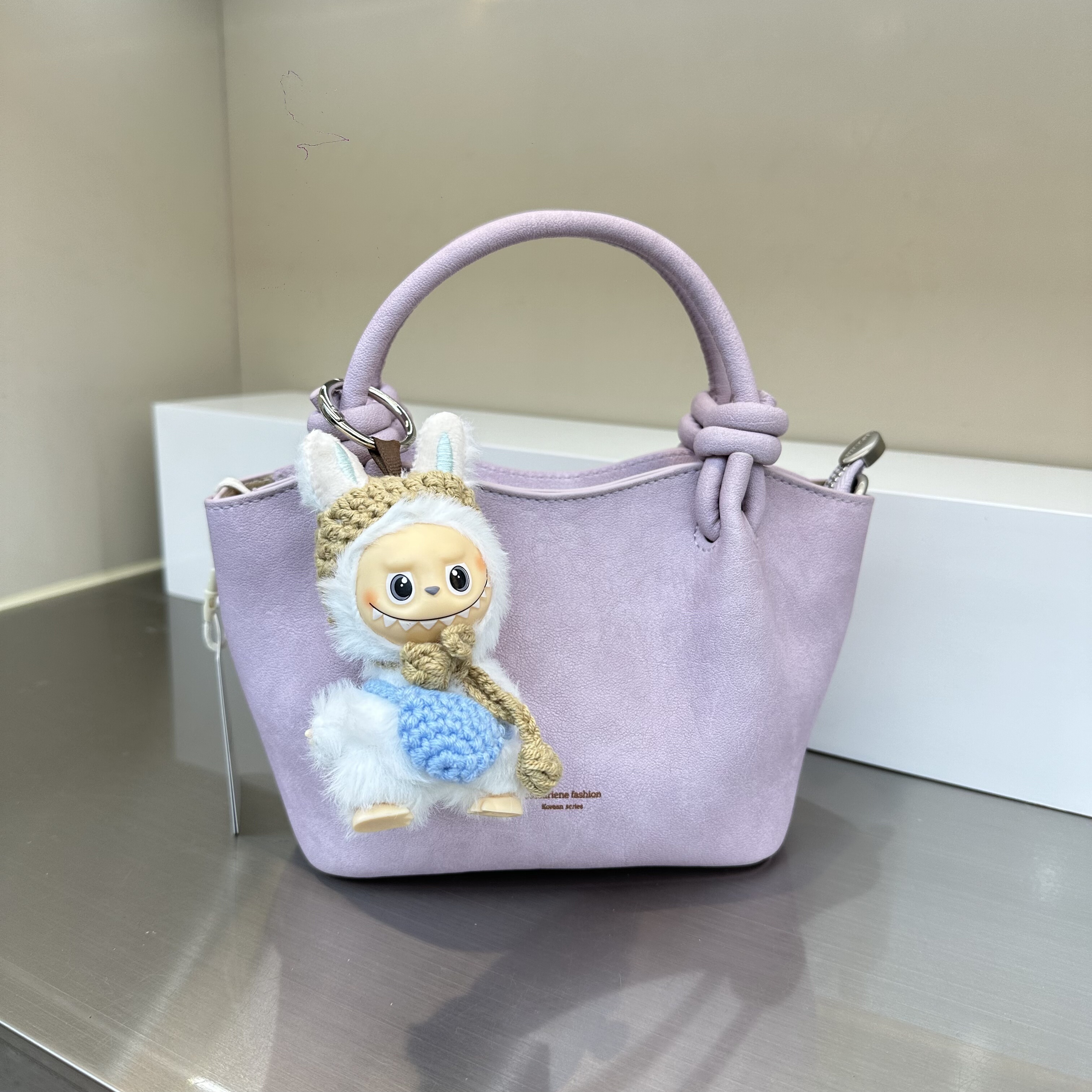 新款手提轻便大容量菜篮子包包复古休闲慵懒风软皮斜挎女包子母包