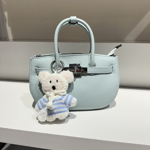 荔枝纹半圆手提凯莉包新款时尚子母包纯色女春季斜挎洋气包包女士