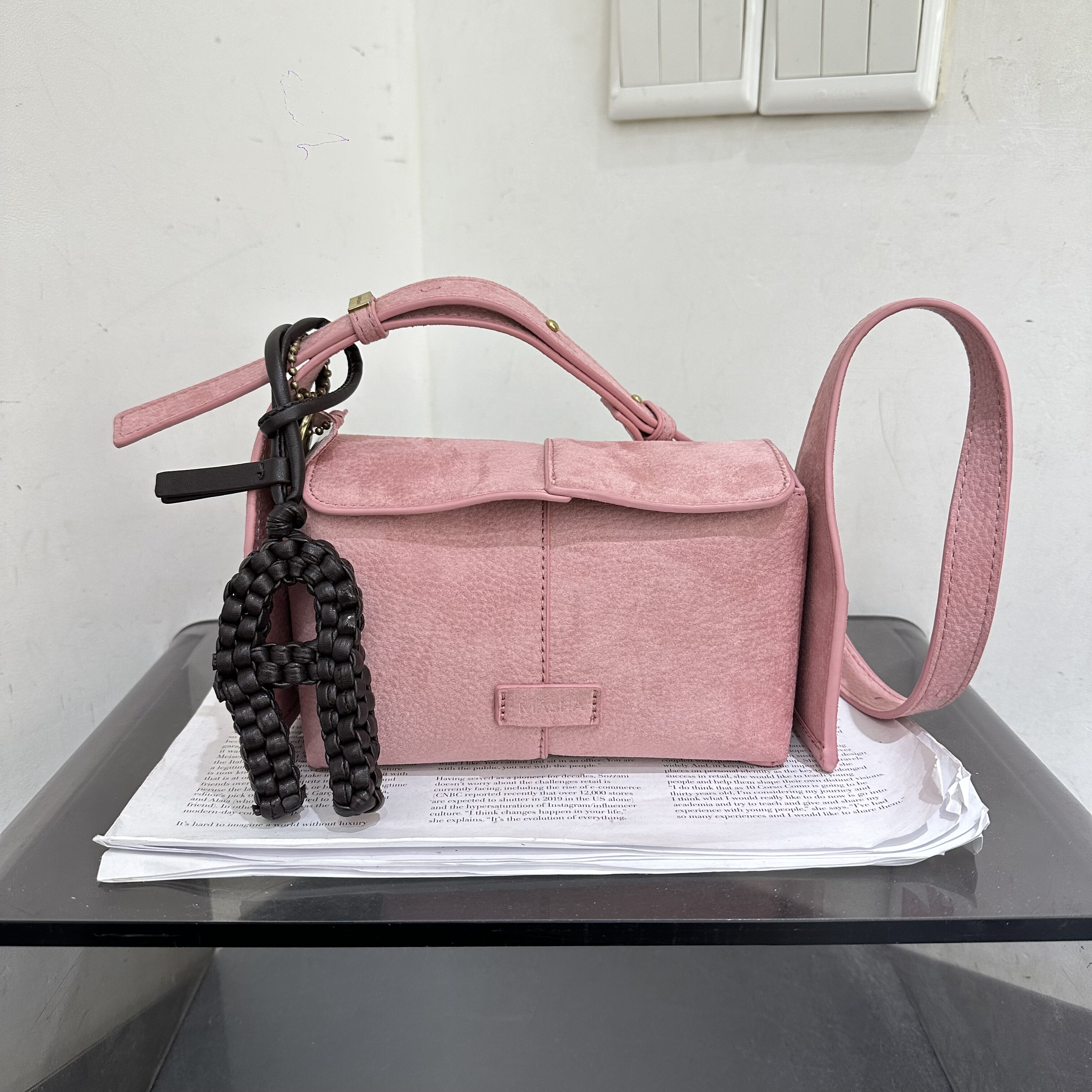 玛莎新款轻便大容量单肩斜挎小方包复古休闲慵懒风软皮女包韩版包