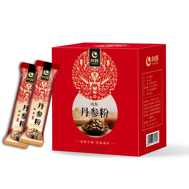 向辉丹参粉90克 正品官方旗舰店山东紫丹参粉小包装可搭三七黄芪