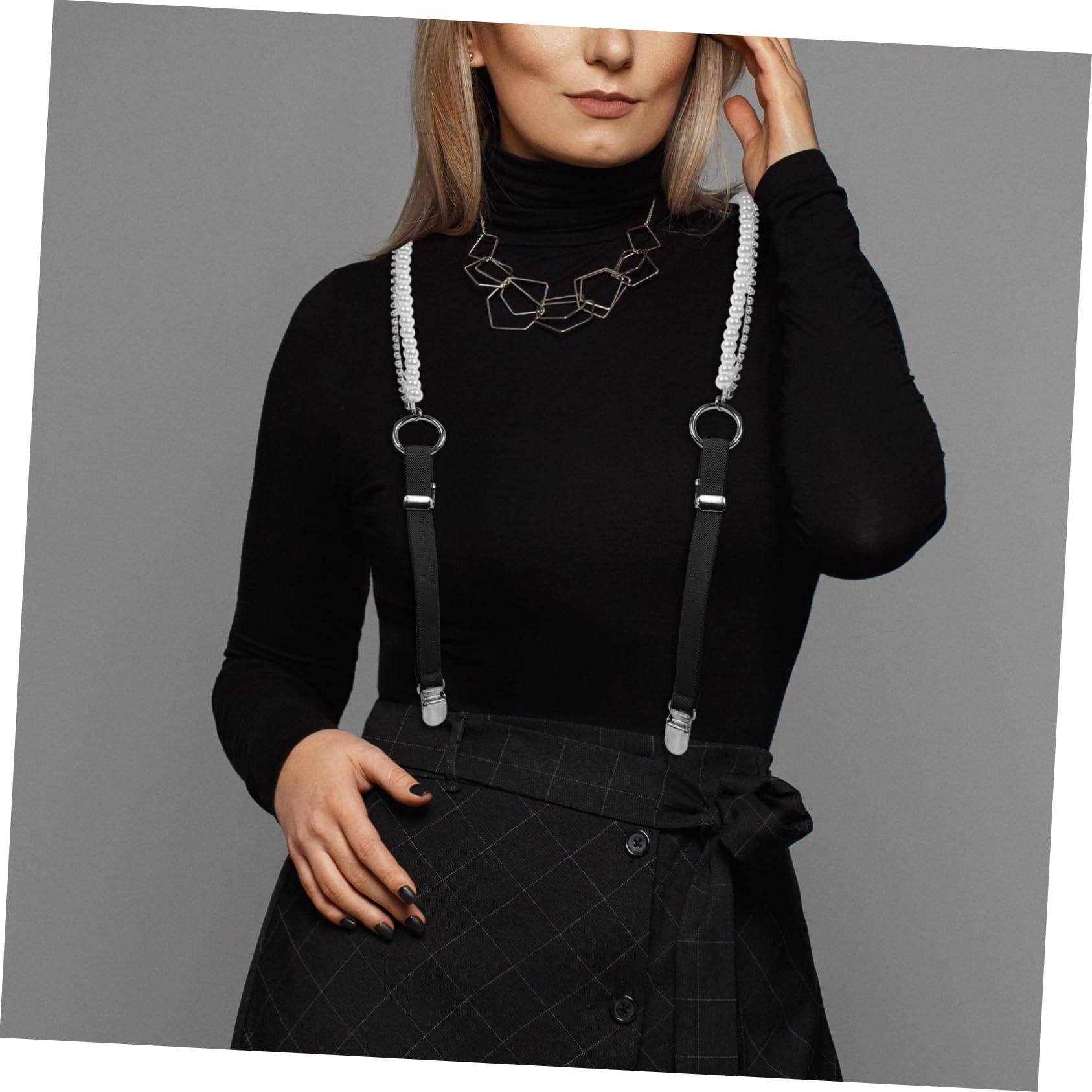 外贸女士腰带腰封腰链  松紧吊带背带珍珠 欧美百搭气质通勤牛仔