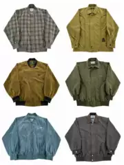 Vintage Baseball Jacket Retro Amekaji Harrington Workwear Hong Kong Style Distressed Spring and Autumn Jacket V437