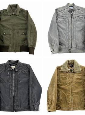 vintage古着工装美式复古猎人装阿美咔叽男女秋冬巴恩风外套H74
