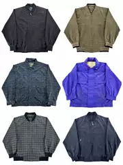 Vintage Baseball Jacket Retro Harrington Workwear Amekaji Hong Kong Style Distressed Spring and Autumn Jacket V356