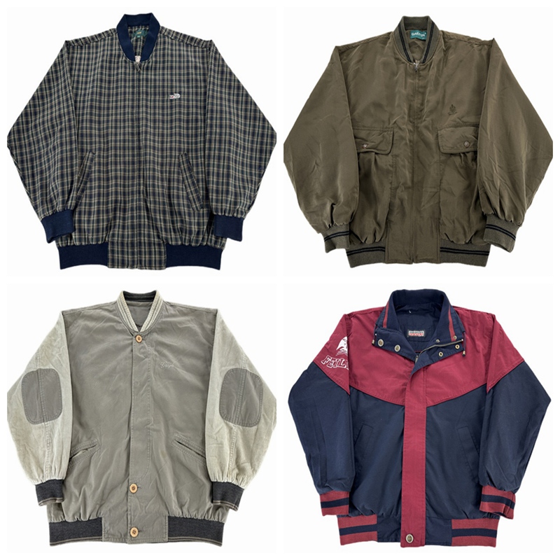 vintage古着棒球服中古工装复古阿美咔叽哈灵顿港风做旧外套V313