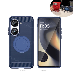高级感支架壳适用Asus华硕Zenfone10手机壳zenfone11Ultra轻薄纤维Zenfone9保护套防摔软壳保护套送屏幕膜