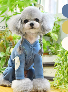一阅心田优可丝系四脚衣秋冬新款泰迪小狗保暖内搭狗狗衣服