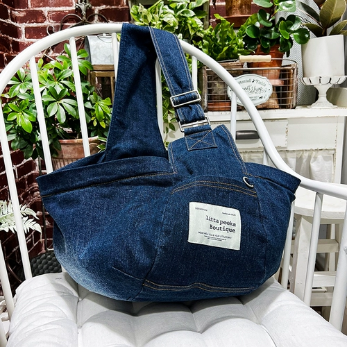 Зимний портативный переносной джинсовый рюкзак с пухом, популярно в интернете