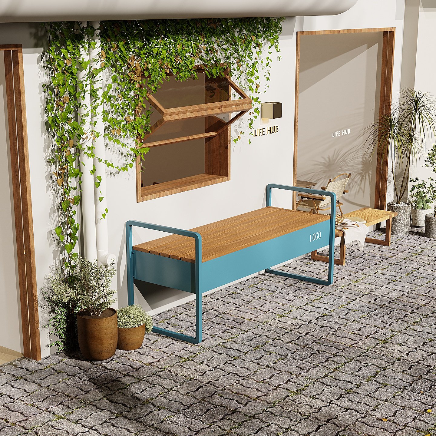 户外公园椅长椅座椅广场休闲椅咖啡厅服装店外摆靠背长凳室外庭院,住宅家具,庭院凳,淘宝优惠券,粉丝福利购,淘宝优惠卷