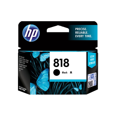 惠普原装hp818黑彩d2568墨盒
