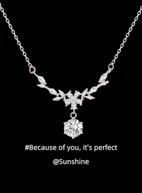 「紫藤之星」纯银s999项链女轻奢小众高级感2025新款爆款生日礼物