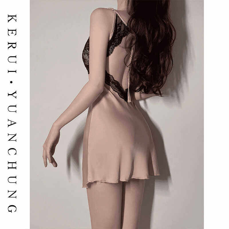 【纯欲天菜】2026新款法式轻奢露背蕾丝睡衣女吊带裙纯欲风家居服,女士内衣/男士内衣/家居服,睡裙,淘宝优惠券,粉丝福利购,淘宝优惠卷