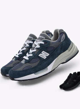 New Balance/NB992系列 海军蓝复古休闲男女百搭慢跑鞋ML2002RA