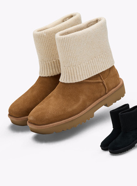 UGG Classic Novelty冬季新款保暖舒适百搭针织短筒雪地靴1171573