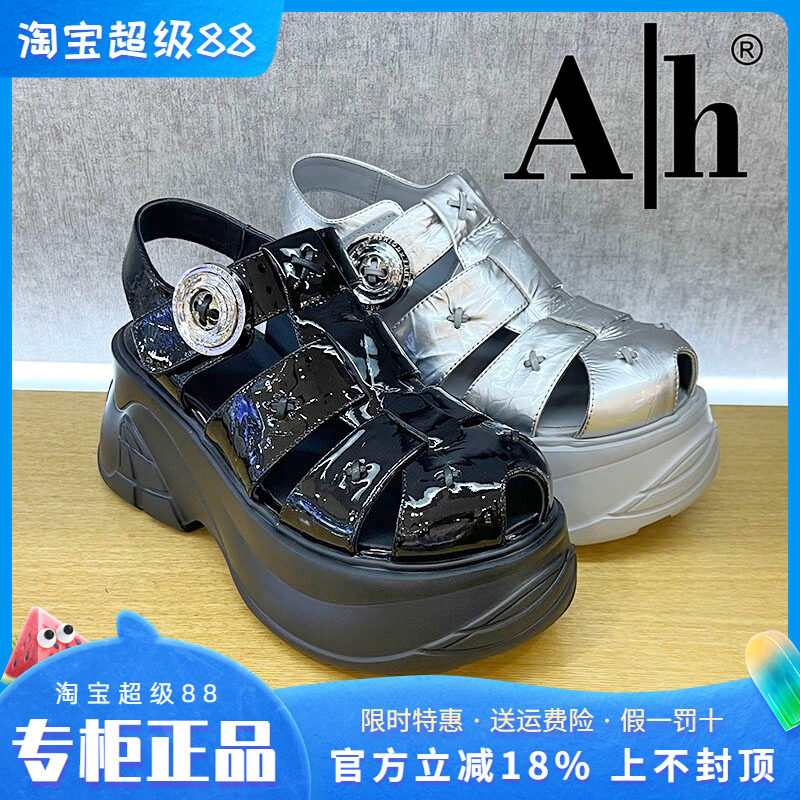 正品卡美星Ah女鞋2026夏季新款舒适个性时尚厚底露趾凉鞋