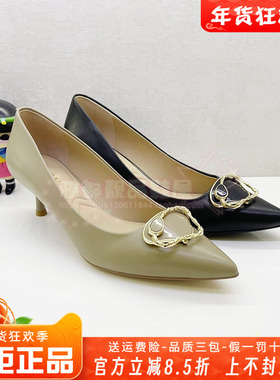 正品KISS CAT/接吻猫女鞋促销秋新款细跟尖头高跟单鞋KA43509-15
