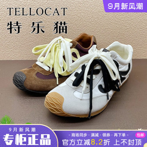 正品TELLOCAT特乐猫女鞋2025春季透气舒适系带运动鞋时尚个性透气