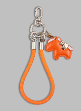 橙色小马手机挂绳原创高级手机挂件手腕挂链手机垫片侧边穿孔挂绳