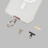 mini金属夹片超薄0.2手机垫片静音孔通用指环扣手机链固定片结实