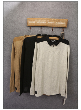 真牛 可变小反领男款含棉长袖上衣 #21097