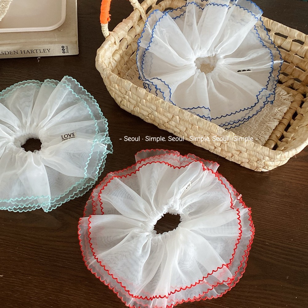 淡淡樱花粉~芭蕾少女丝带蝴蝶结甜美头花发圈日韩ins甜妹马尾发绳