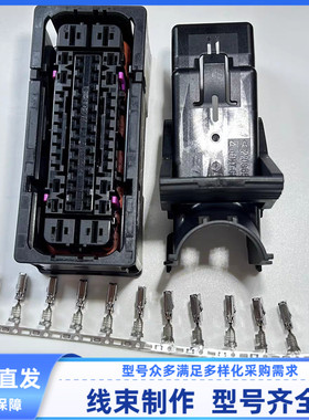 58孔ABS线束插头 外壳 护套 2208656-1   TE 原装现货2208659-1