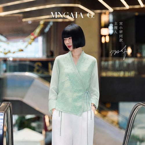 宫小妍桑蚕丝轻中式夏季上衣
