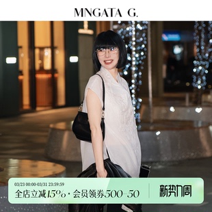 衬衫 宫小妍 刺绣立领国风短袖 新中式 上衣6022614 云骥