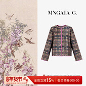 曼加塔 真丝外套 女装 壮锦·万物有灵 早秋波嬉新中式