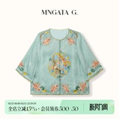 外套6030218 曼加塔刺绣新中式 宫小妍 真丝·丹阳蝶恋花
