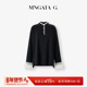 云朵暖绒 MNGATA G.宫小妍 假两件半高领精致花边秋冬上衣5102461