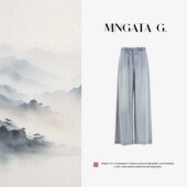 风裤 莱赛尔新中式 子 星河牛仔 宫小妍