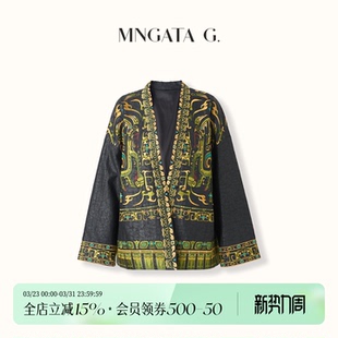 中国风百搭外套6020817 新中式 宫小妍 香云纱·三星青铜