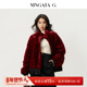 斯嘉丽 MNGATA G.宫小妍 进口水貂立领双面双穿秋冬外套5102454