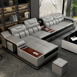 真皮沙发头层牛皮组合客厅大小户型中厚皮转角办公皮沙发