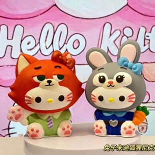 朱迪尼克石膏娃娃diy涂鸦白胚儿童手工涂色礼物摆件疯狂动物城