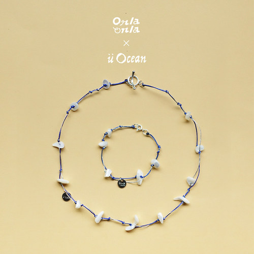 OceanxOnlaOnla联名蓝调贝母项链