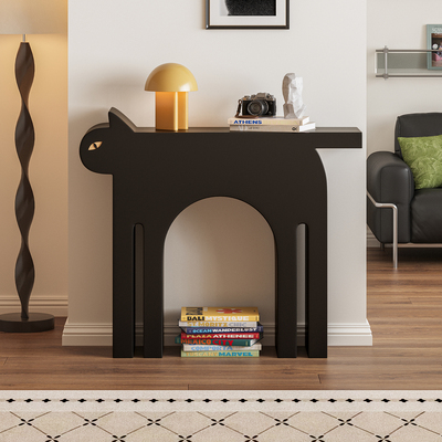 谷及简约现代玄关可爱小猫玄关台