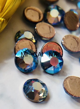 正品进口奥地利施家钻水晶烫金粉底钻超闪美甲钻215SHIM闪烁灰色