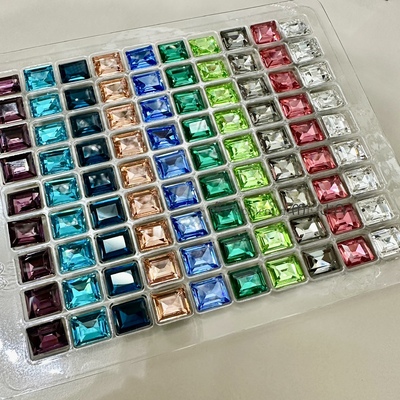 美甲精品钻k9尖底异钻长方直角