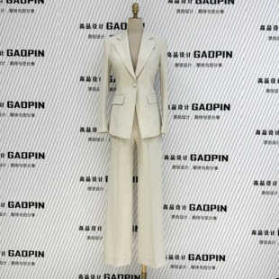 女轻职场通勤西装 高品质米白色韩系时髦气质西服套装 新款 2026春季