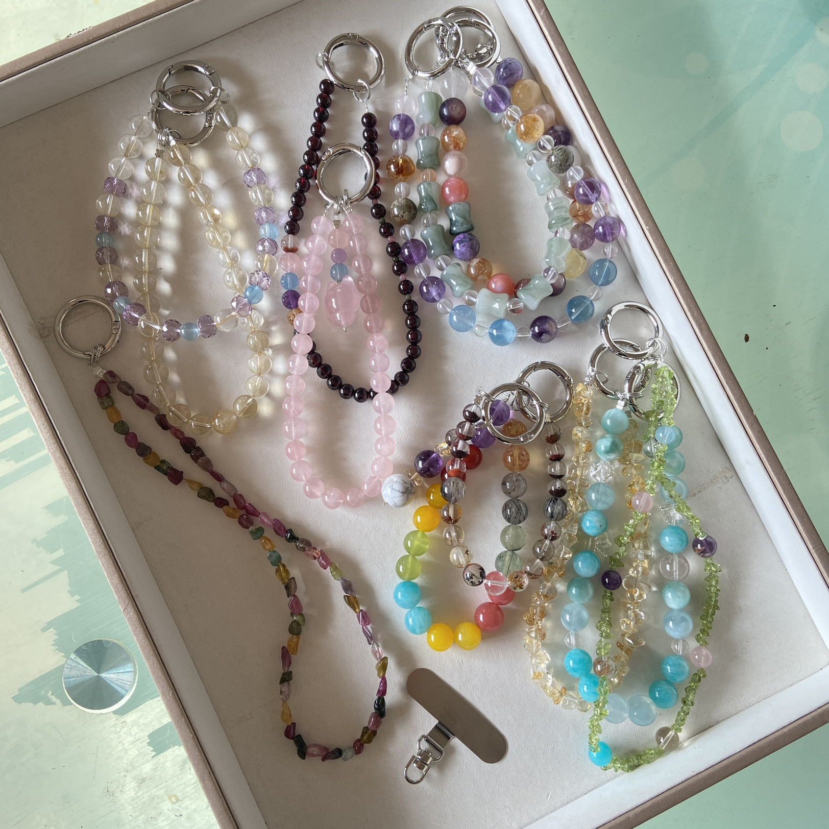 天然水晶玉石手机链