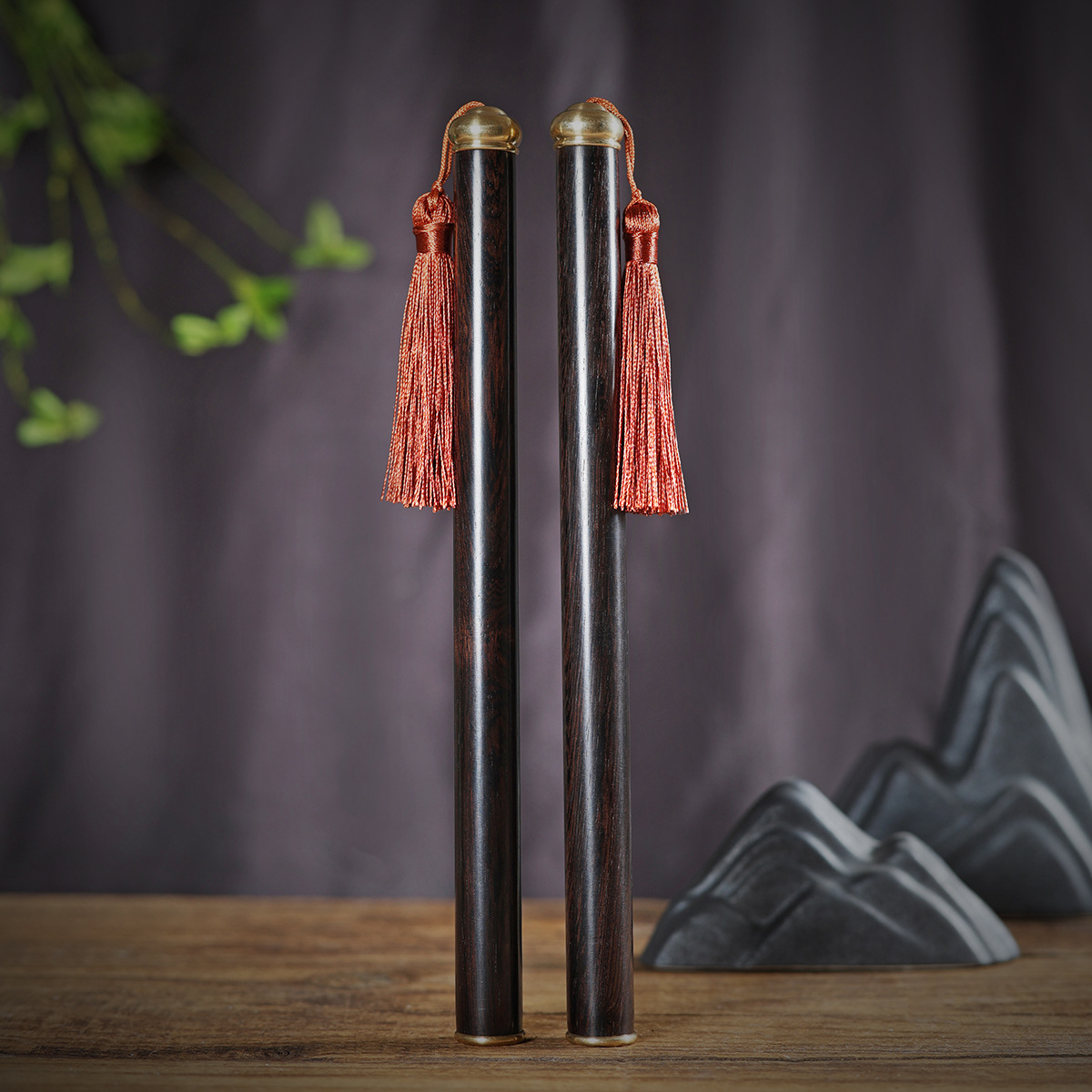 紫光檀木香筒家用旅行香插