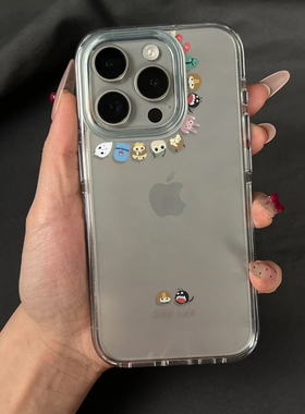 围圈小怪兽适用iPhone16promax手机壳苹果13透明华为mate70pro创意vivox200小米15防摔oppo软壳红米k80荣耀70