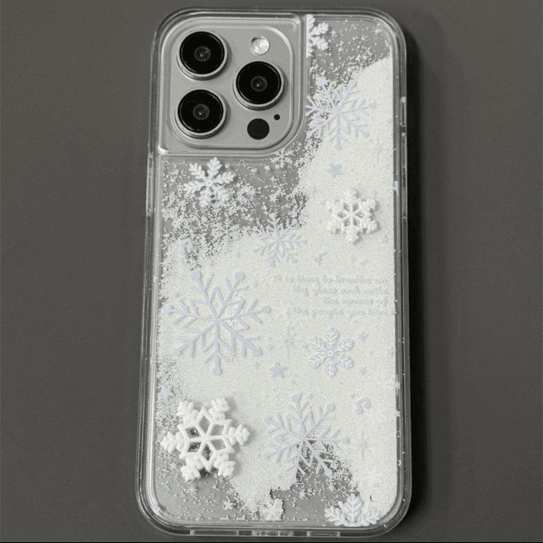 流沙雪花适用苹果17promax手机壳iphone16华为p70荣耀300高级感s30创意14小米17pro时尚vivopporeno15秋冬款