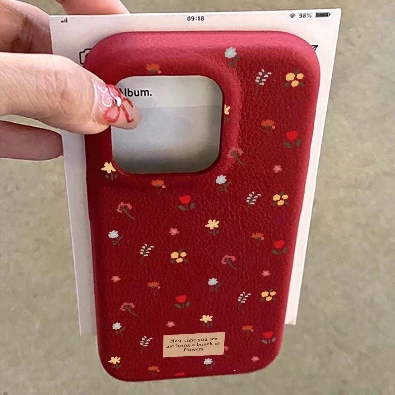 ins简约满屏碎花手机壳小清新