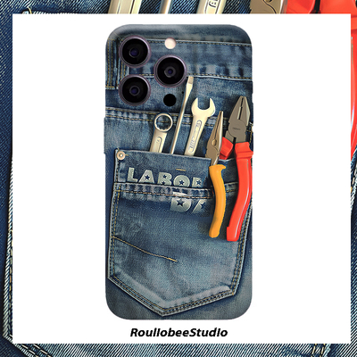 牛仔工具适用iPhone16promax手机壳苹果13菲林17华为mate70pro创意vivo小米15全包oppo红米k80硬壳12荣耀300
